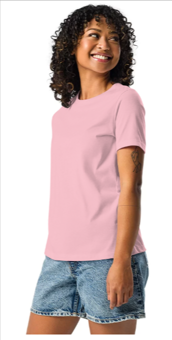 Women's Relaxed T-Shirt | Bella + Canvas 6400- Black