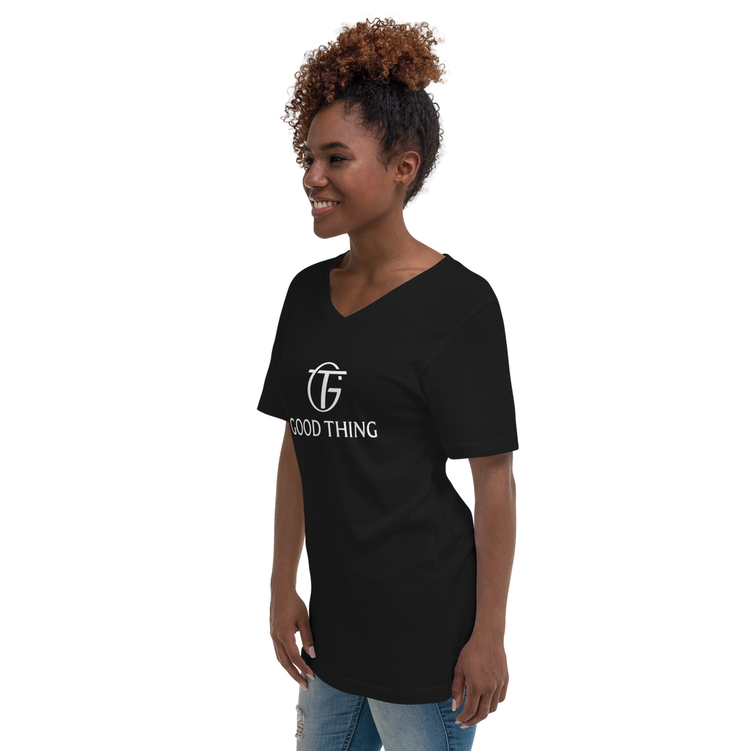 Unisex V-Neck Tee | Bella + Canvas 3005 - Black