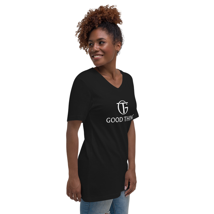 Unisex V-Neck Tee | Bella + Canvas 3005 - Black